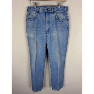 Vintage Levis 619 Orange Tab Jeans Mens fits 32X28 Light Wash Canada Denim